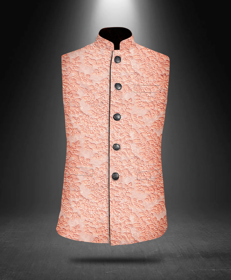 Copy of Geo Embroidered Cotton Nehru Jacket 4