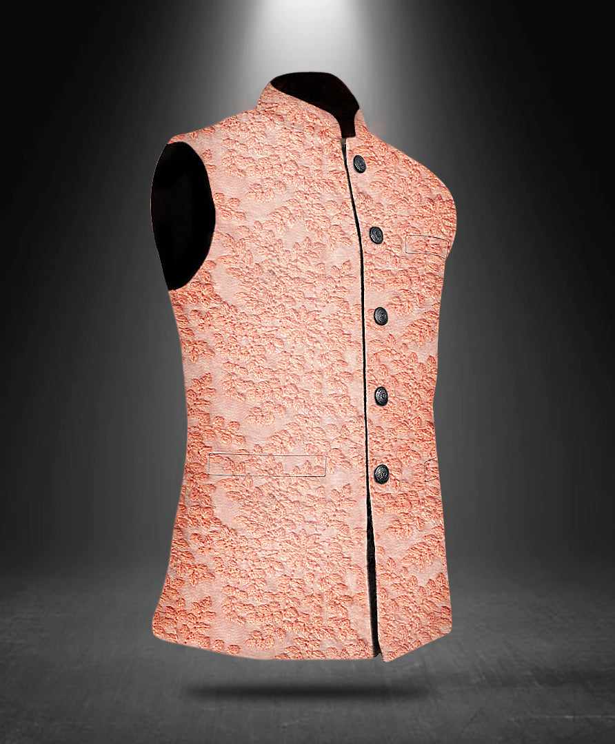 Copy of Geo Embroidered Cotton Nehru Jacket 4