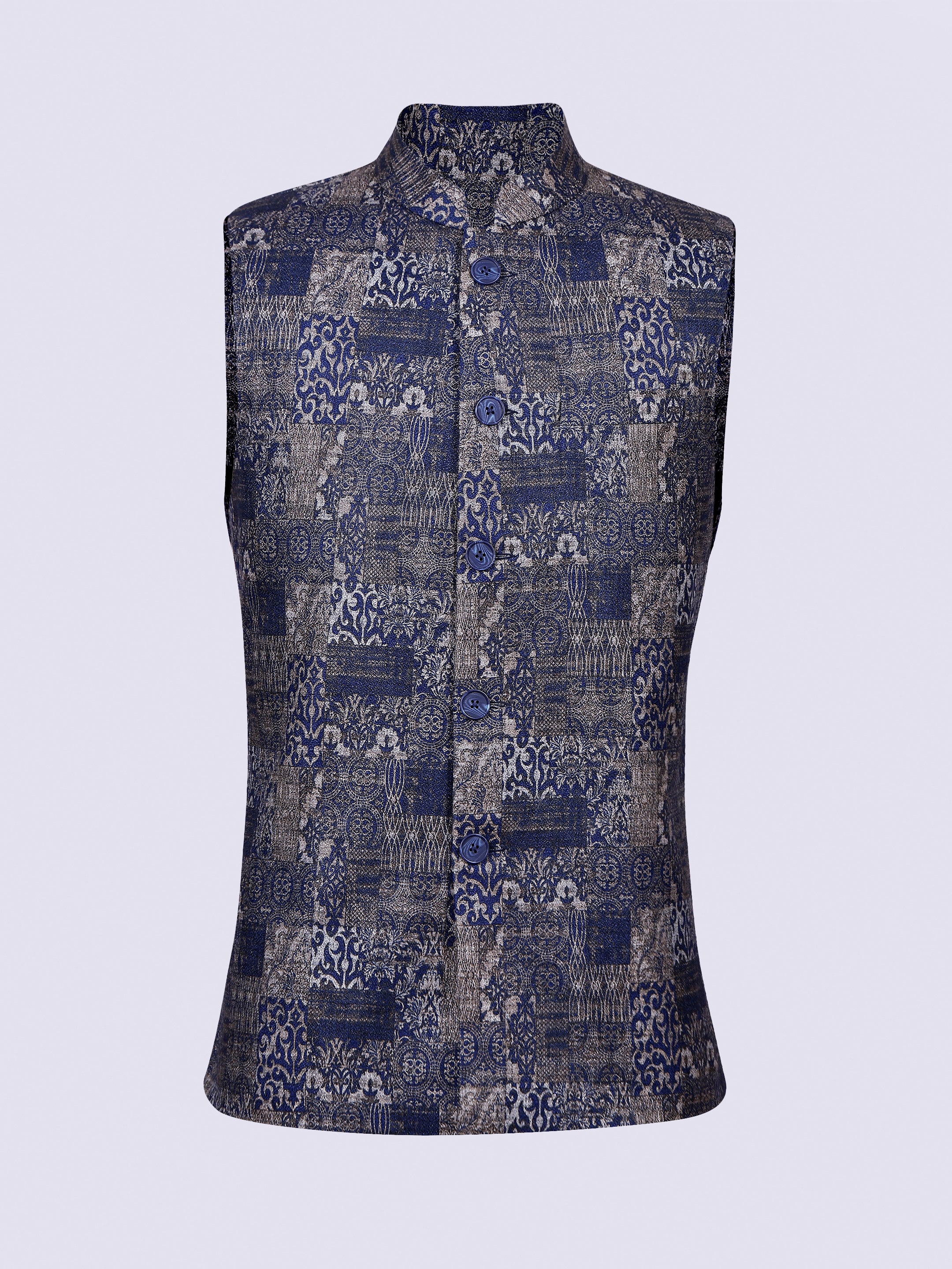 Patch work Nehru jacket