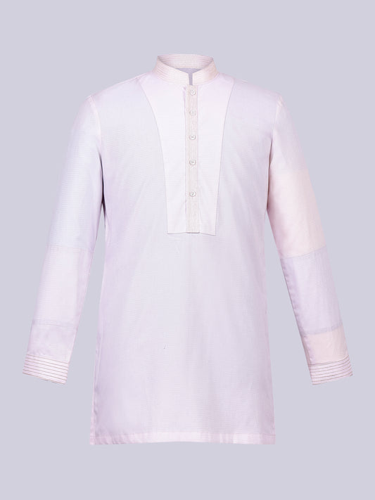 Copy of Men Off-White Side Drape Kurta __H3A0837