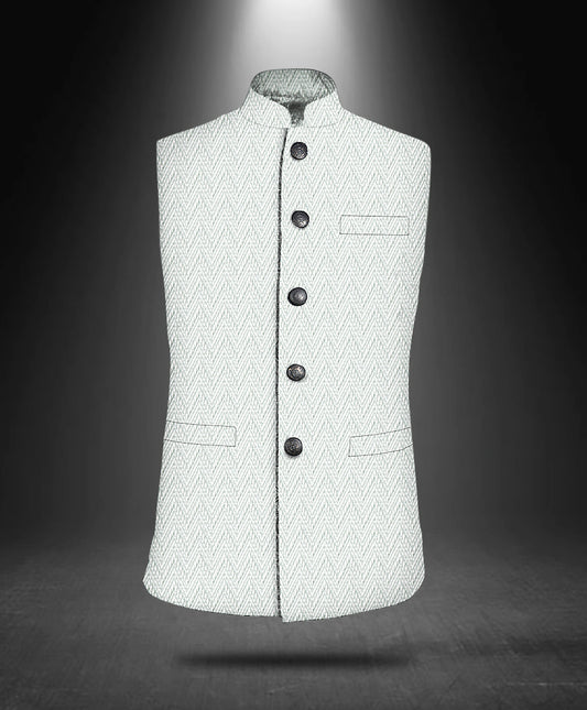 Copy of Copy of Geo Embroidered Cotton Nehru Jacket 2