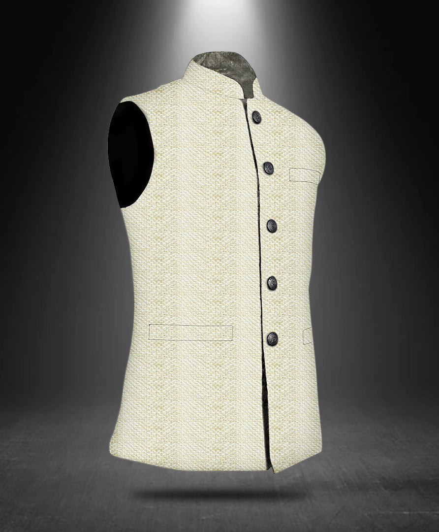 Copy of Geo Embroidered Cotton Nehru Jacket 3