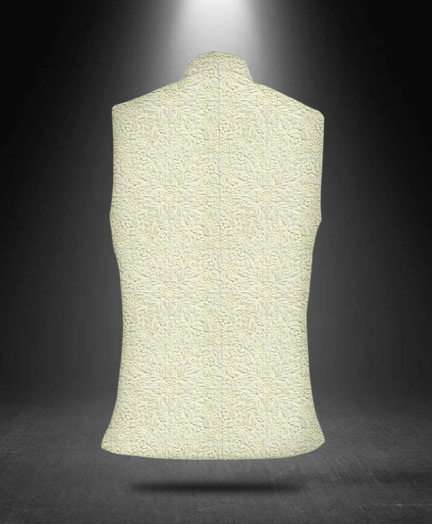 Copy of Geo Embroidered Cotton Nehru Jacket 4