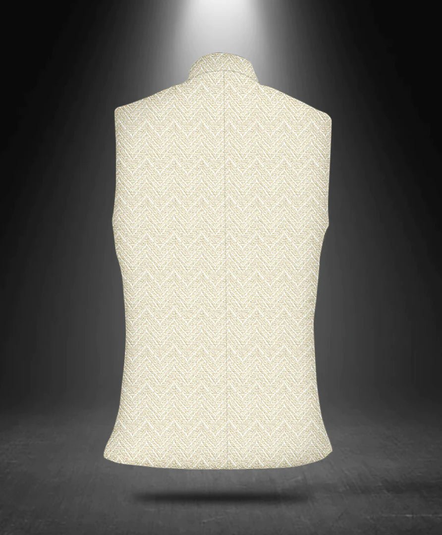 Copy of Copy of Geo Embroidered Cotton Nehru Jacket 2